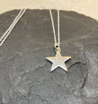 Sterling silver star pendant