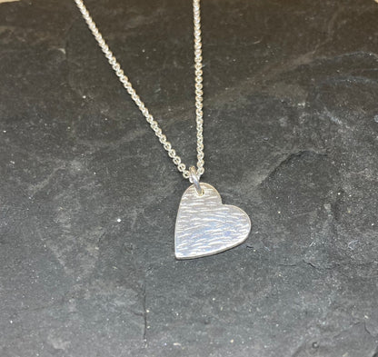 Sterling silver heart pendant