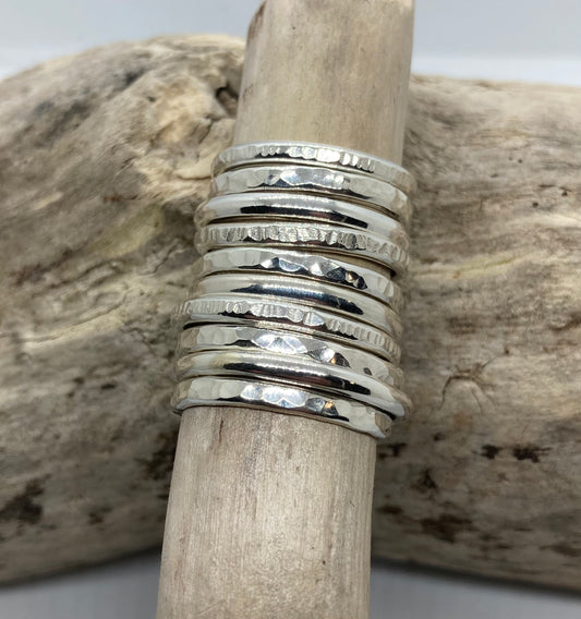 Sterling silver stacking ring