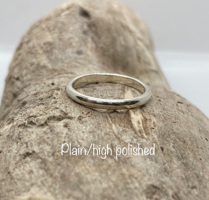 Sterling silver stacking ring