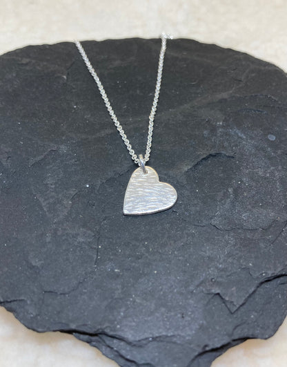 Sterling silver heart pendant