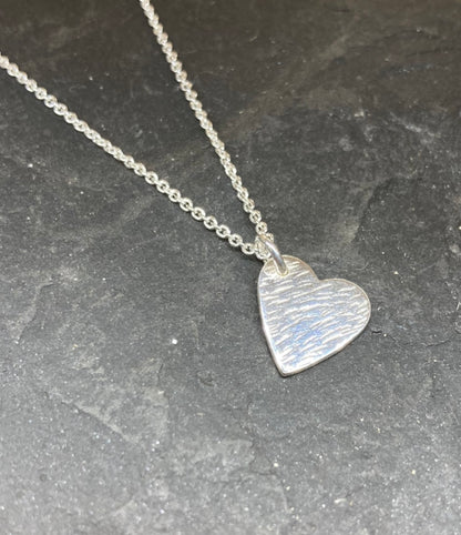 Sterling silver heart pendant