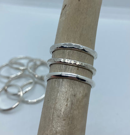 Sterling silver stacking ring