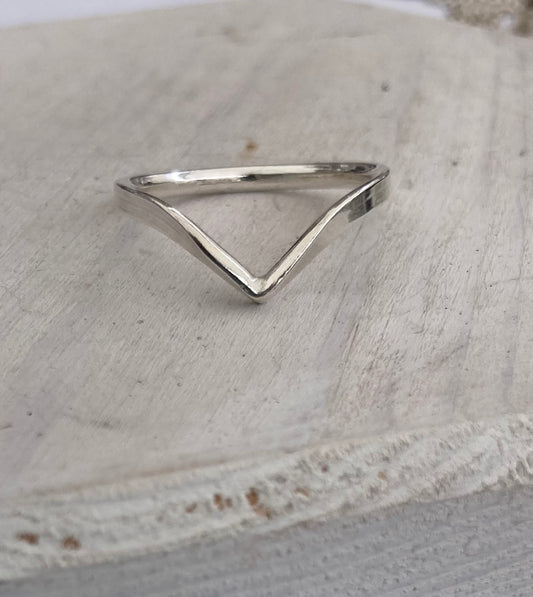 Sterling silver Wishbone ring