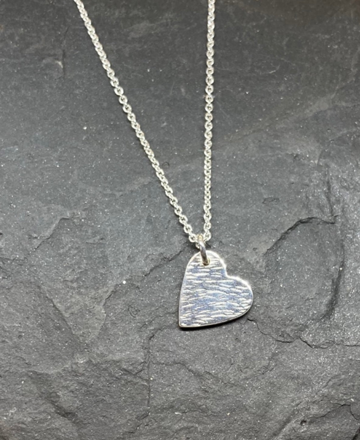 Sterling silver heart pendant